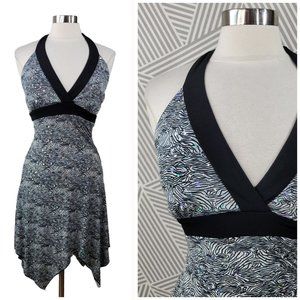 Vintage 90s Metallic dancing Bodycon size Small Medium Evening Party Club Flare